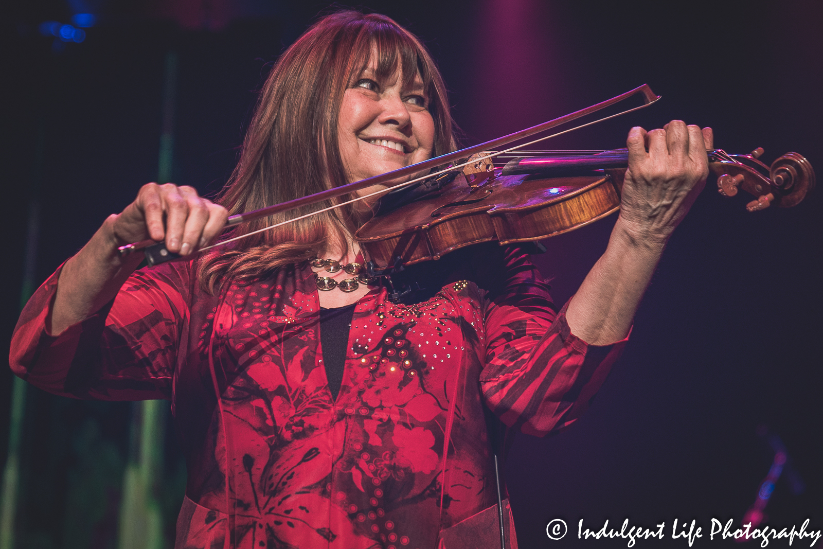 Shooting Star violinist Janet Jameson performing live at Star Pavilion inside of Ameristar Casino in Kansas City, MO on April 9, 2022.