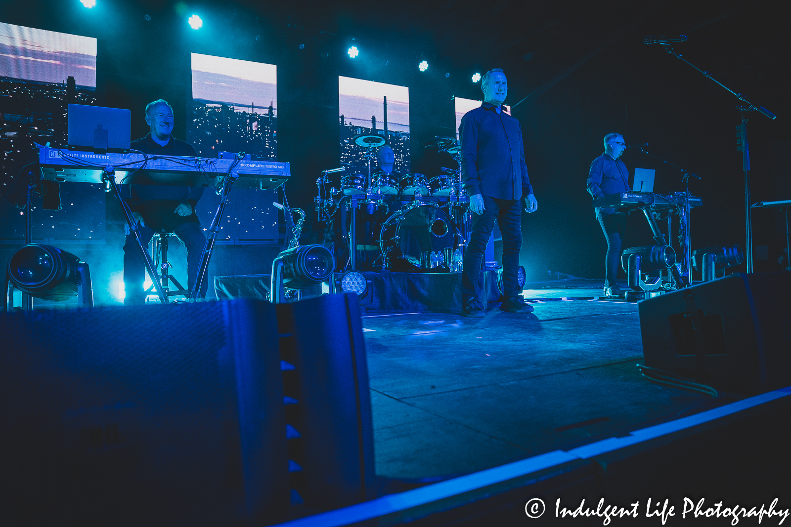 Orchestral Manoeuvres in the Dark opening up its concert at The Truman in downtown Kansas City, MO on May 8, 2022.