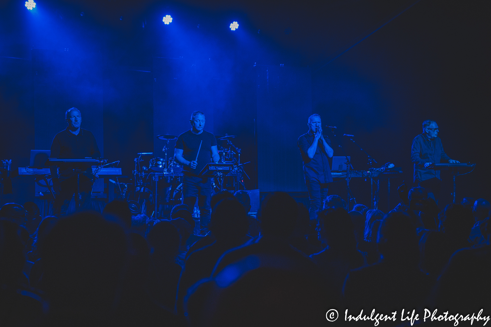 Orchestral Manoeuvres in the Dark performing live in concert at The Truman in downtown Kansas City, MO on May 8, 2022.