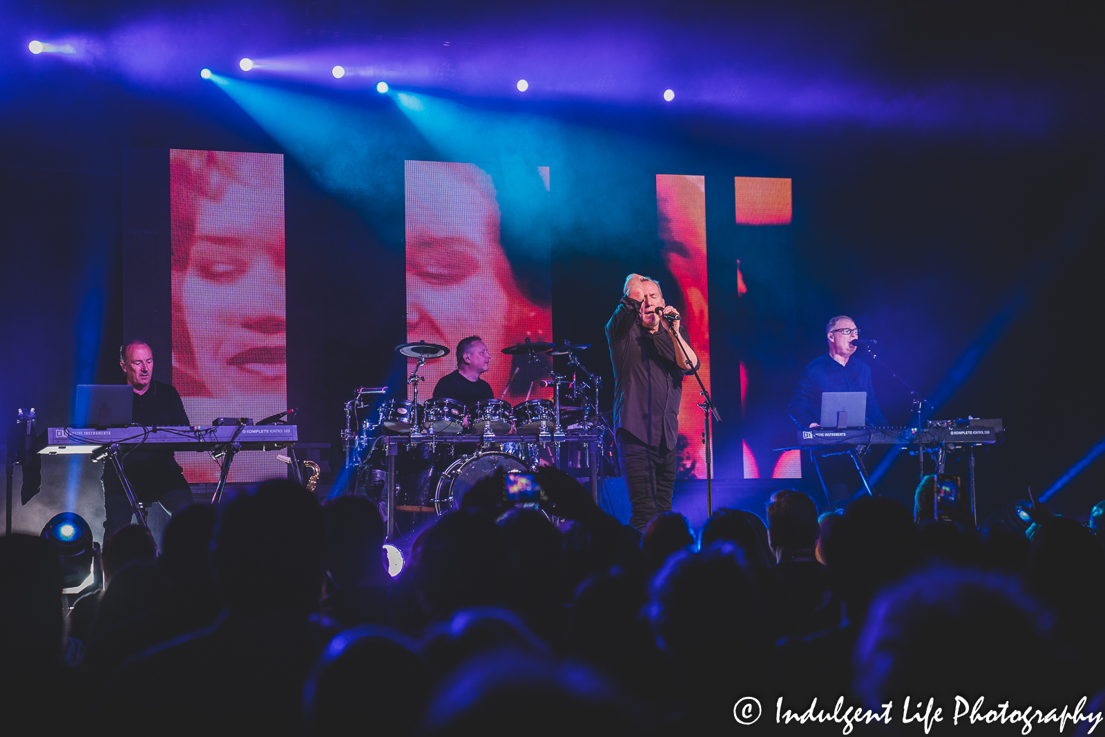 OMD performing "If You Leave" live in concert at The Truman in downtown Kansas City, MO on May 8, 2022.
