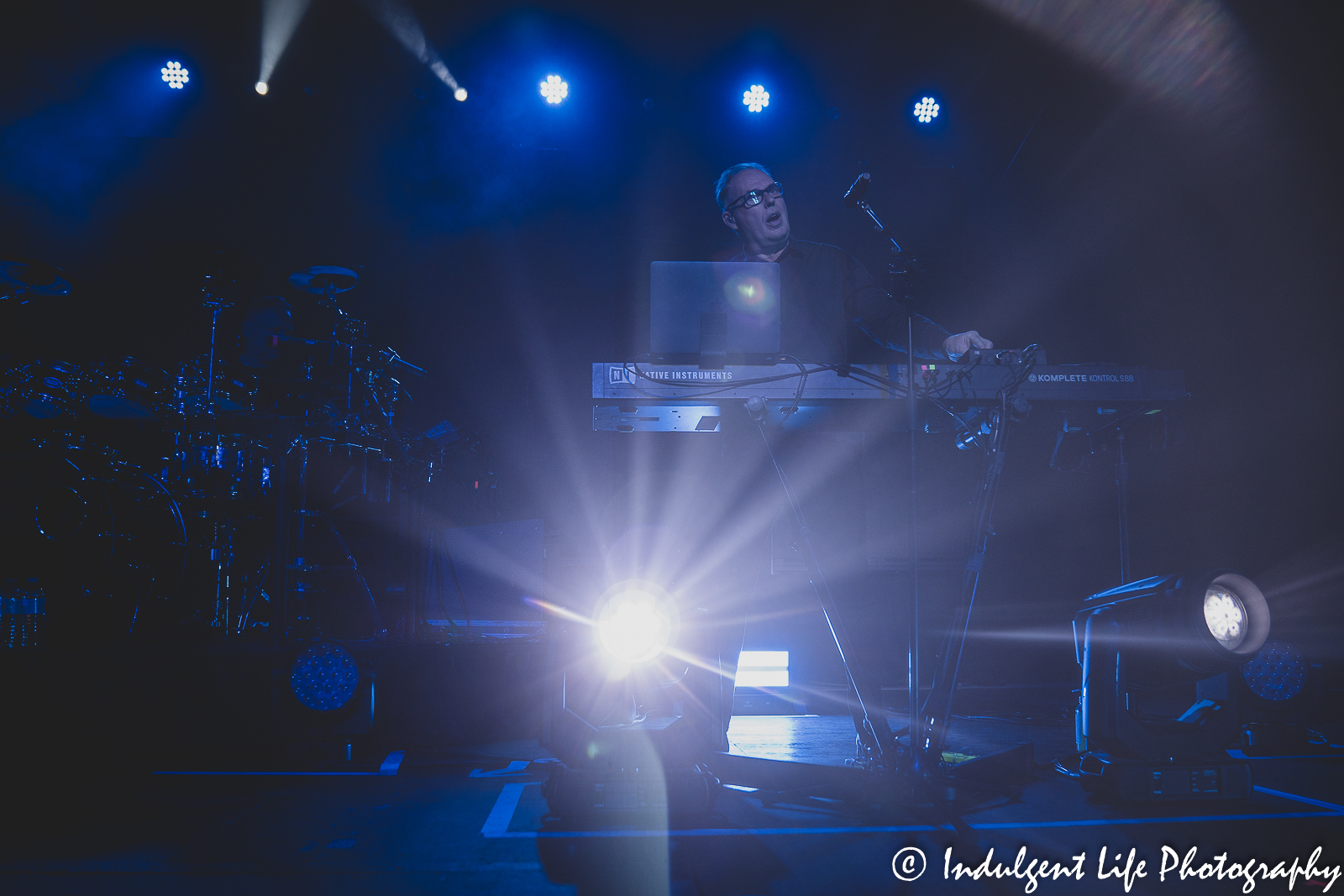 OMD drummer Stuart Kershaw and keyboardist Paul Humphreys performing live together at The Truman in Kansas City, MO on May 8, 2022.