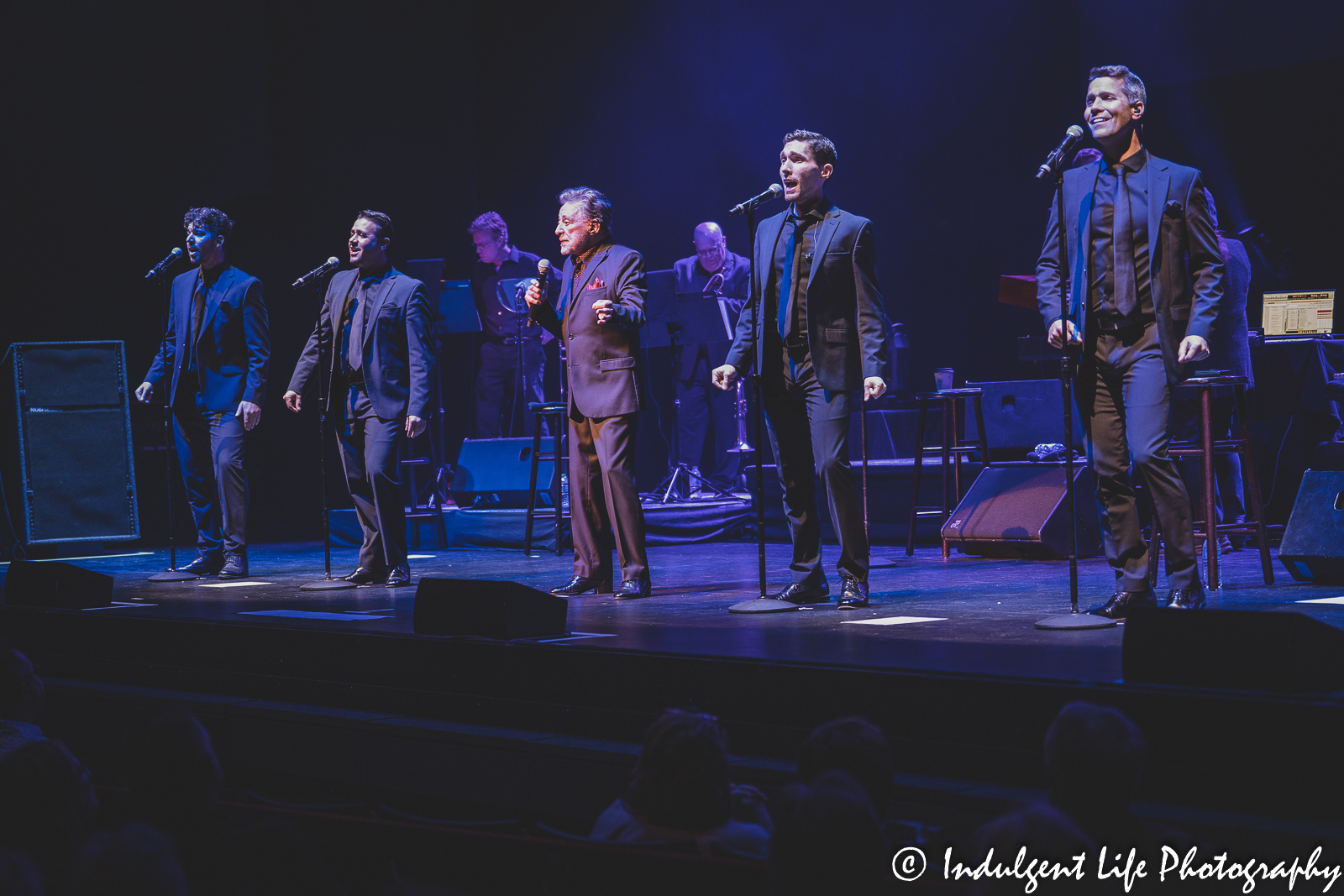Frankie Valli and the Four Seasons performing live in concert at the Kauffman Center in downtown Kansas City, MO on June 4, 2022.