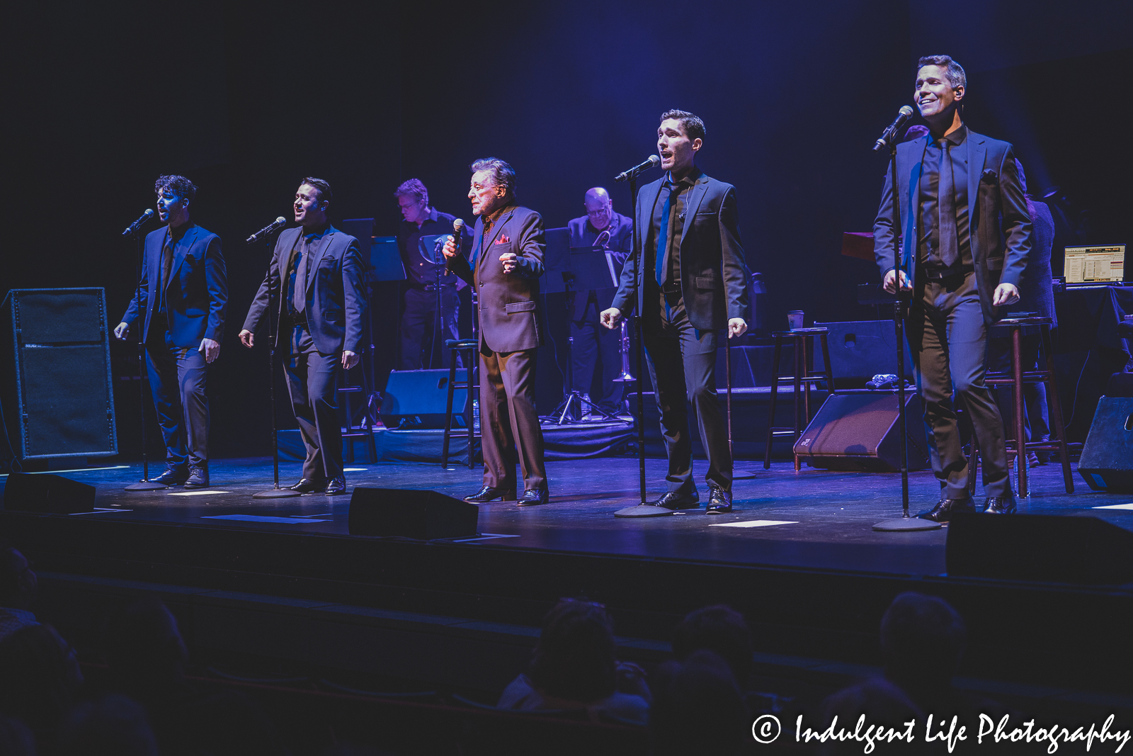 Frankie Valli and the Four Seasons performing live in concert at the Kauffman Center in downtown Kansas City, MO on June 4, 2022.