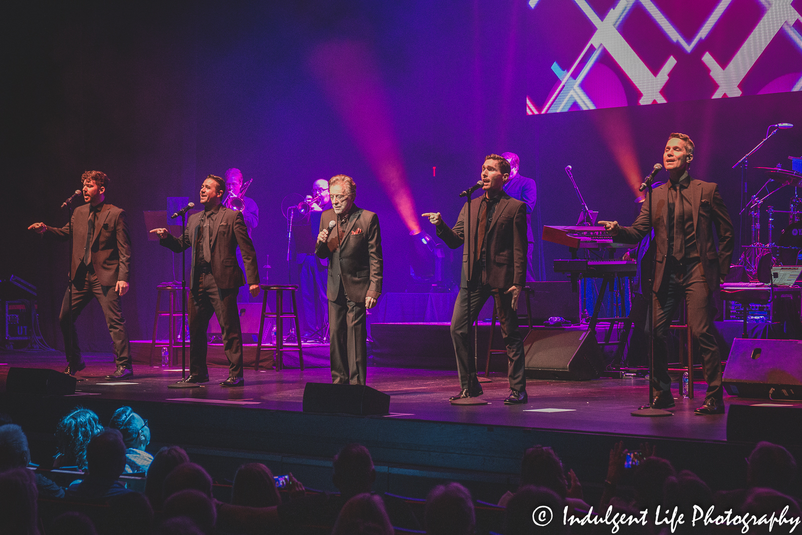 Frankie Valli and the Four Seasons live in concert at Kauffman Center for the Performing Arts in downtown Kansas City, MO on June 4, 2022.