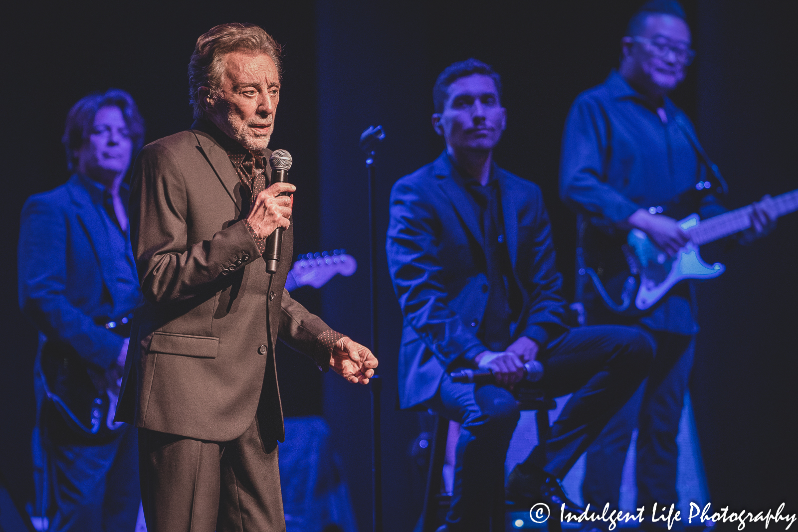 Frankie Valli and band live in concert at Muriel Kauffman Theatre in downtown Kansas City, MO on June 4, 2022.