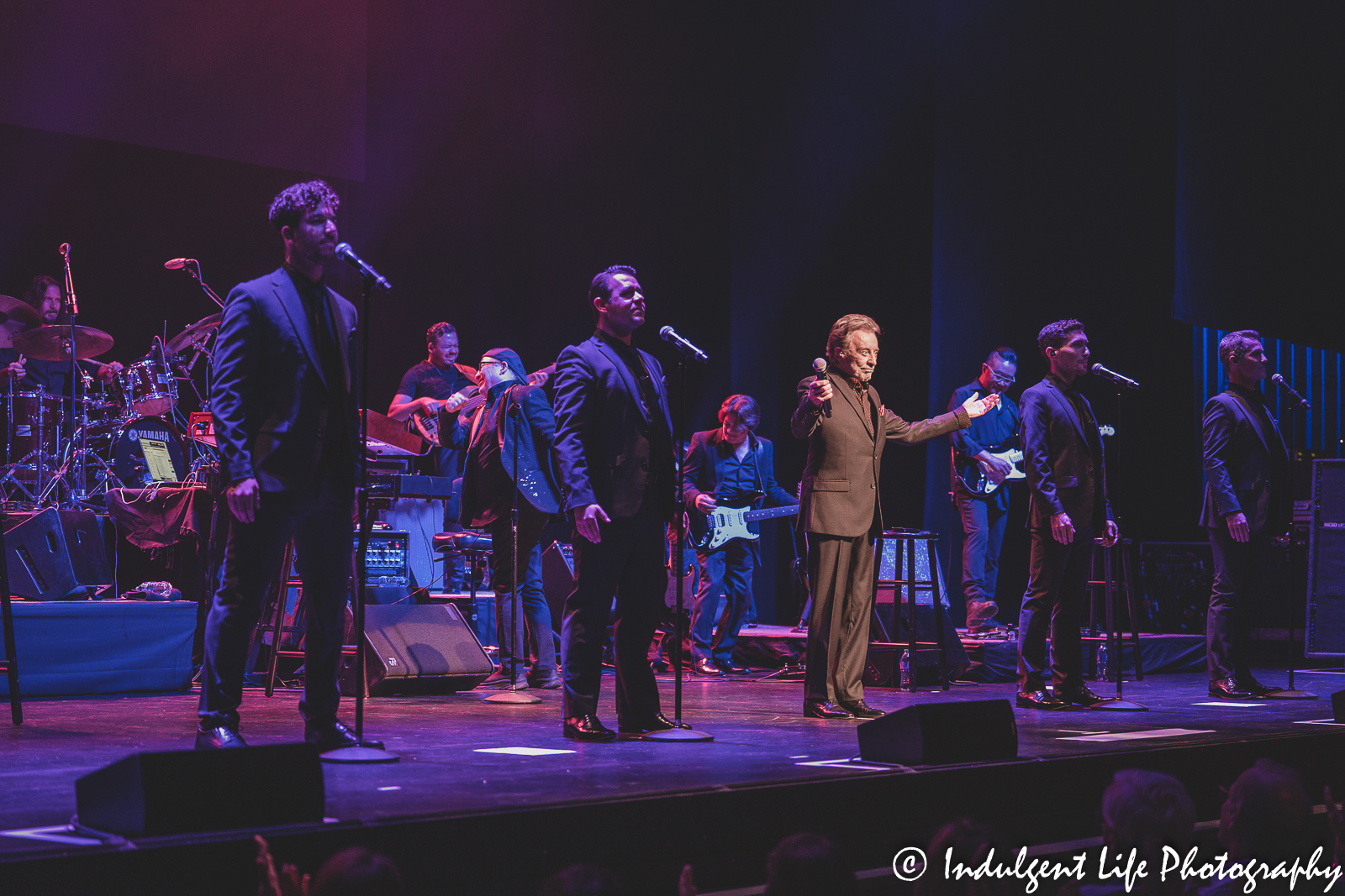 Live concert at Muriel Kauffman Theatre in downtown Kansas City, MO featuring Frankie Valli and the Four Seasons on June 4, 2022.