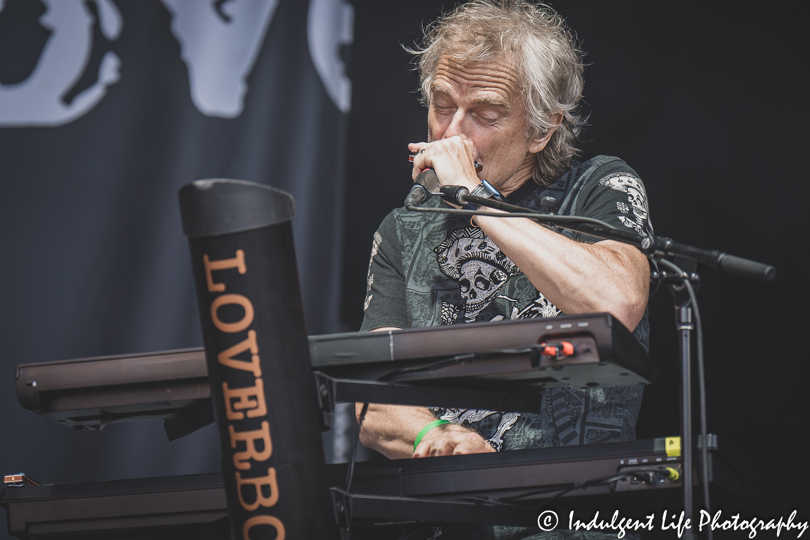 Loverboy keyboardist Doug Johnson opening the show at Starlight Theatre in Kansas City, MO on June 14, 2022.