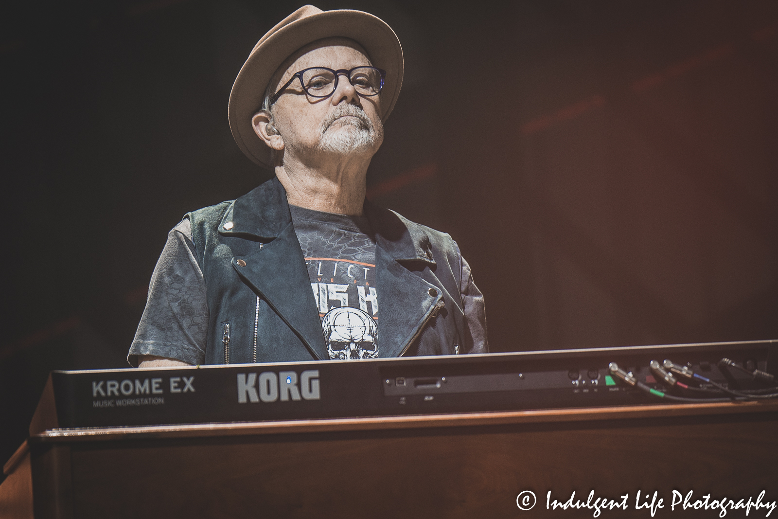 REO Speedwagon keyboard player Neal Doughty playing live at Starlight Theatre in Kansas City, MO on June 14, 2022.