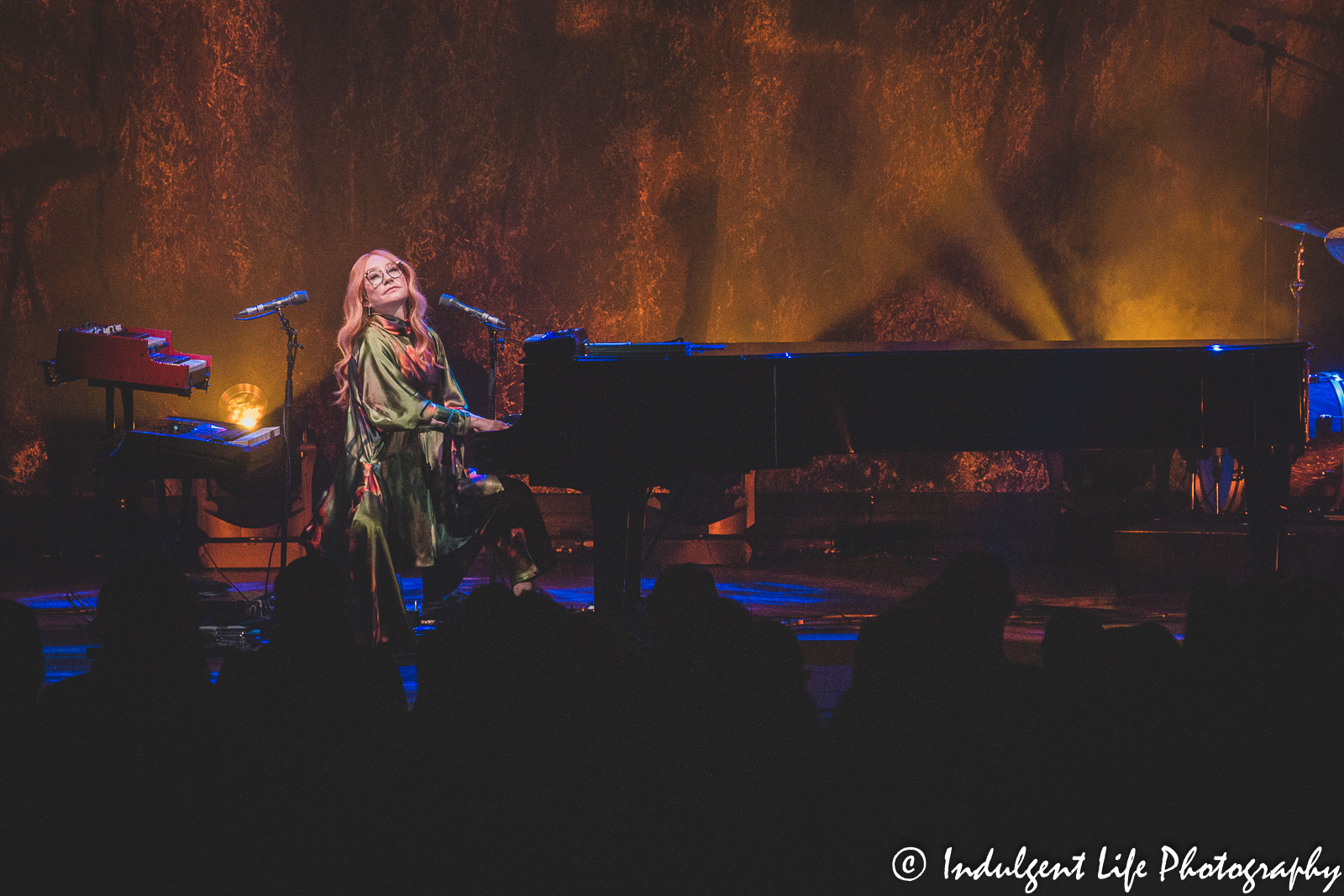 Live concert performance at Kansas City Music Hall featuring alternative rock musician Tori Amos on May 31, 2022.