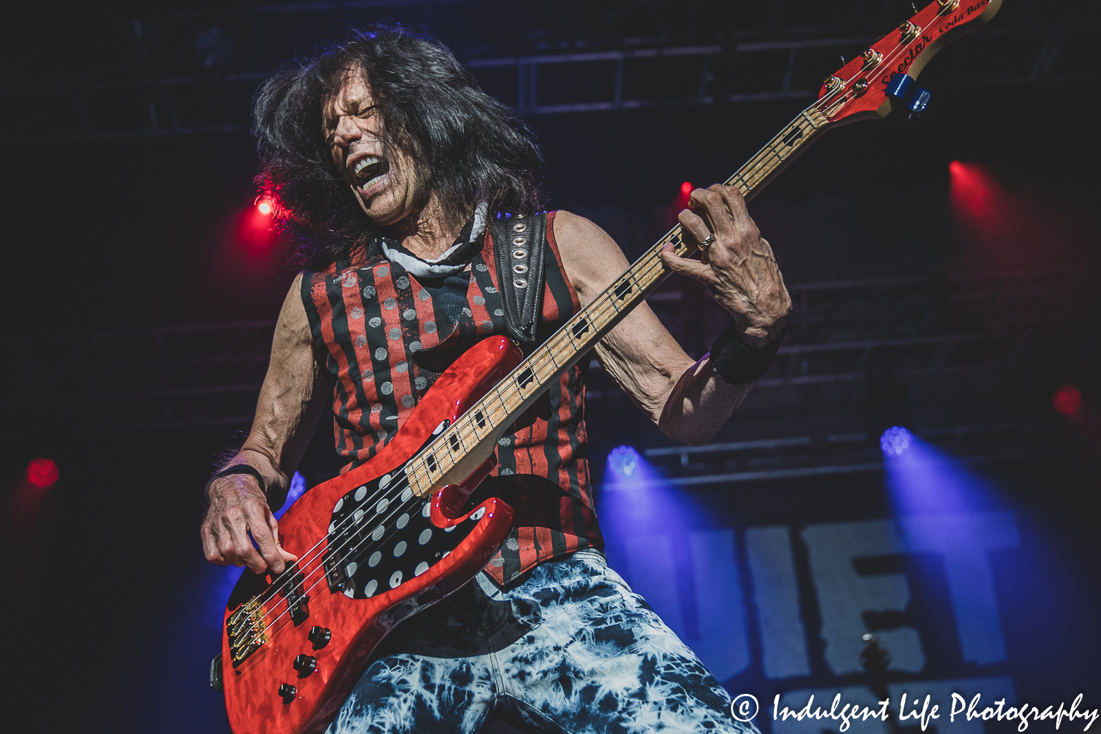 Live concert featuring bass guitarist Rudy Sarzo and his band Quiet Riot at Ameristar Casino's Star Pavilion in Kansas City, MO on July 29, 2022.