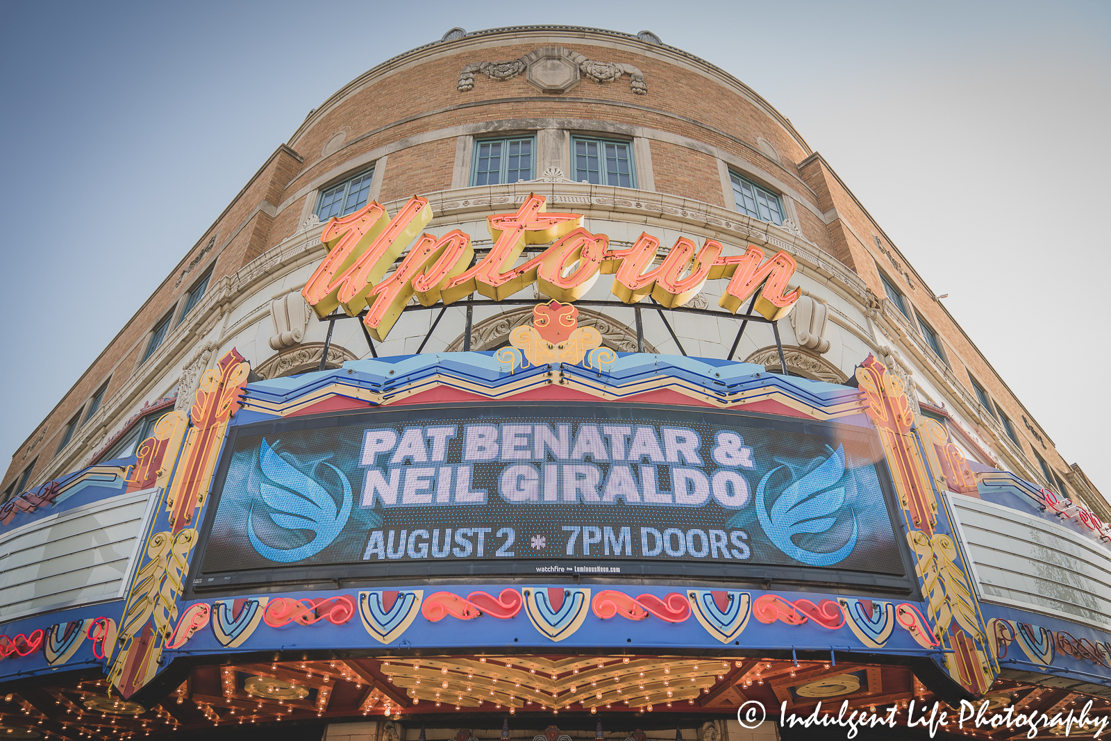 Uptown Theater in Kansas City, MO featuring Pat Benatar & Neil Giraldo live in concert on August 2, 2022.