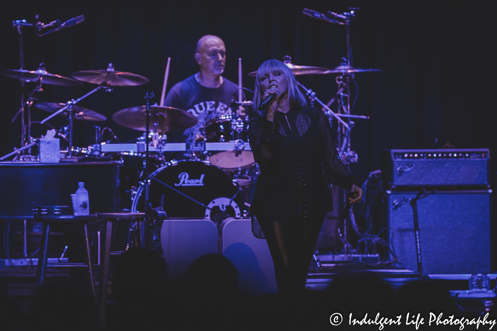 Pat Benatar with drummer Chris Ralles performing "I Need a Lover" from her debut album live at Uptown Theater in Kansas City, MO on August 2, 2022.