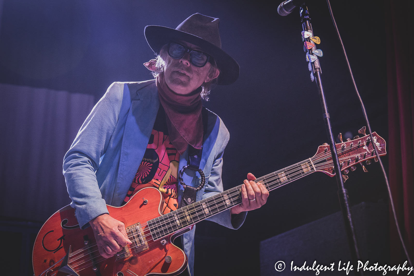 Bass guitar player Tom Petersson of Cheap Trick performing live in concert at Uptown Theater in Kansas City, MO on September 13, 2022.