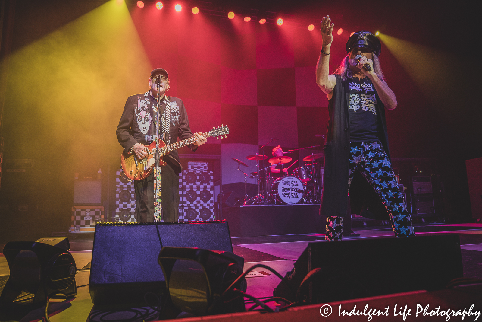 Cheap Trick frontman Robin Zander performing with guitarist Rick Nielsen and drummer Daxx Nielsen at Uptown Theater in Kansas City, MO on September 13, 2022.