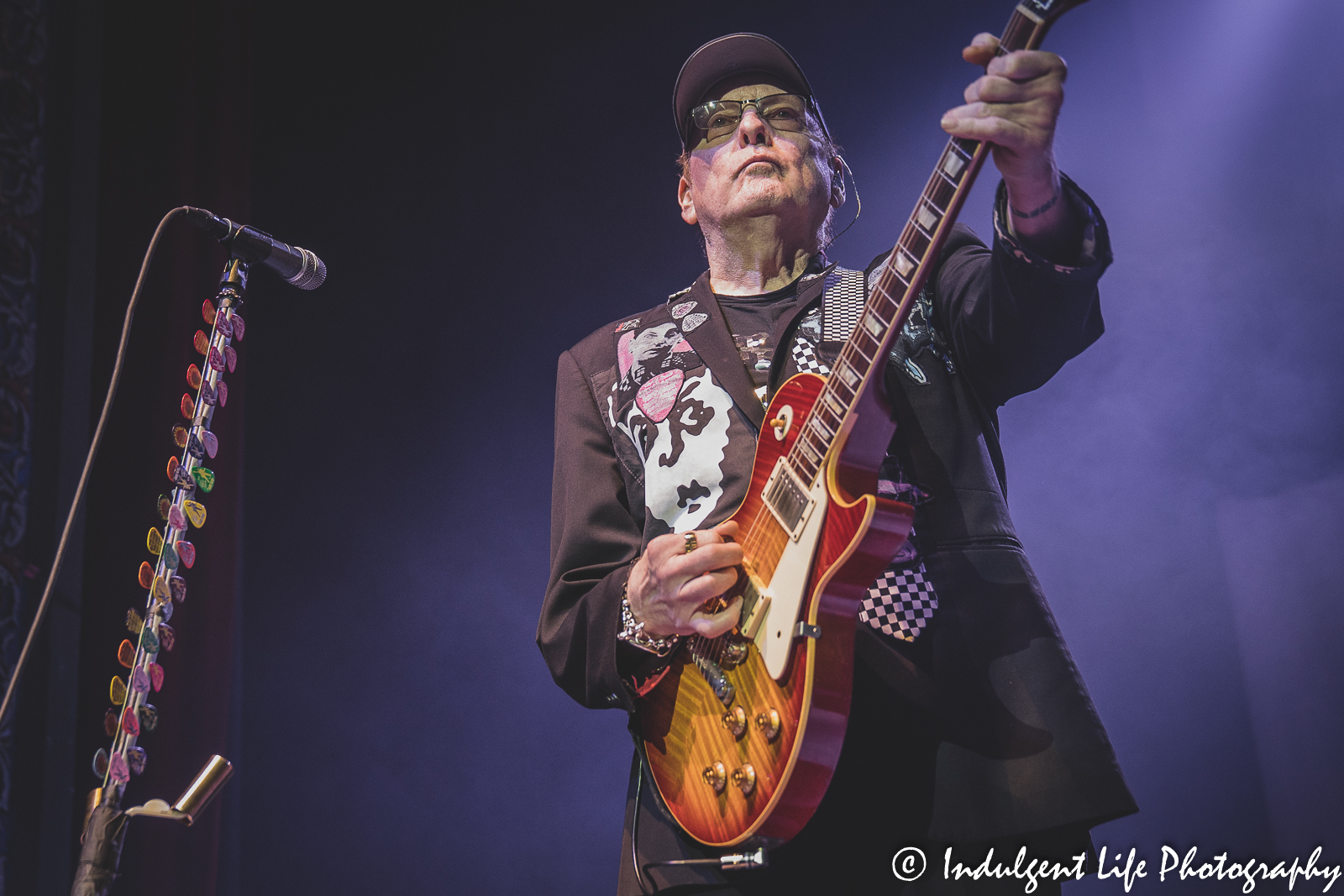 Cheap Trick founding member and guitarist Rick Nielsen playing live at Uptown Theater in Kansas City, MO on September 13, 2022.