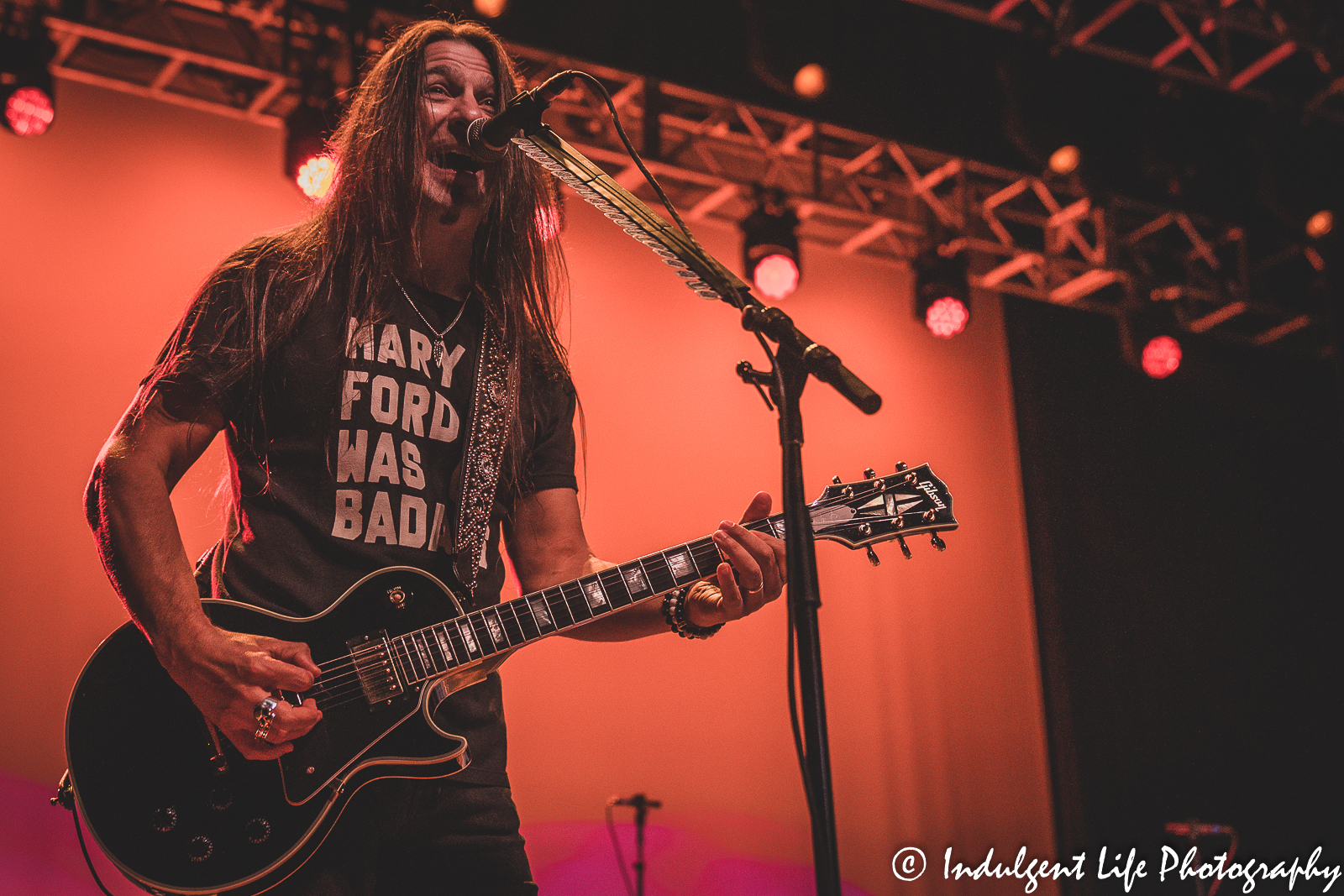 The Guess Who guitarist Michael Staertow playing live at Star Pavilion inside of Ameristar Casino in Kansas City, MO on September 9, 2022.