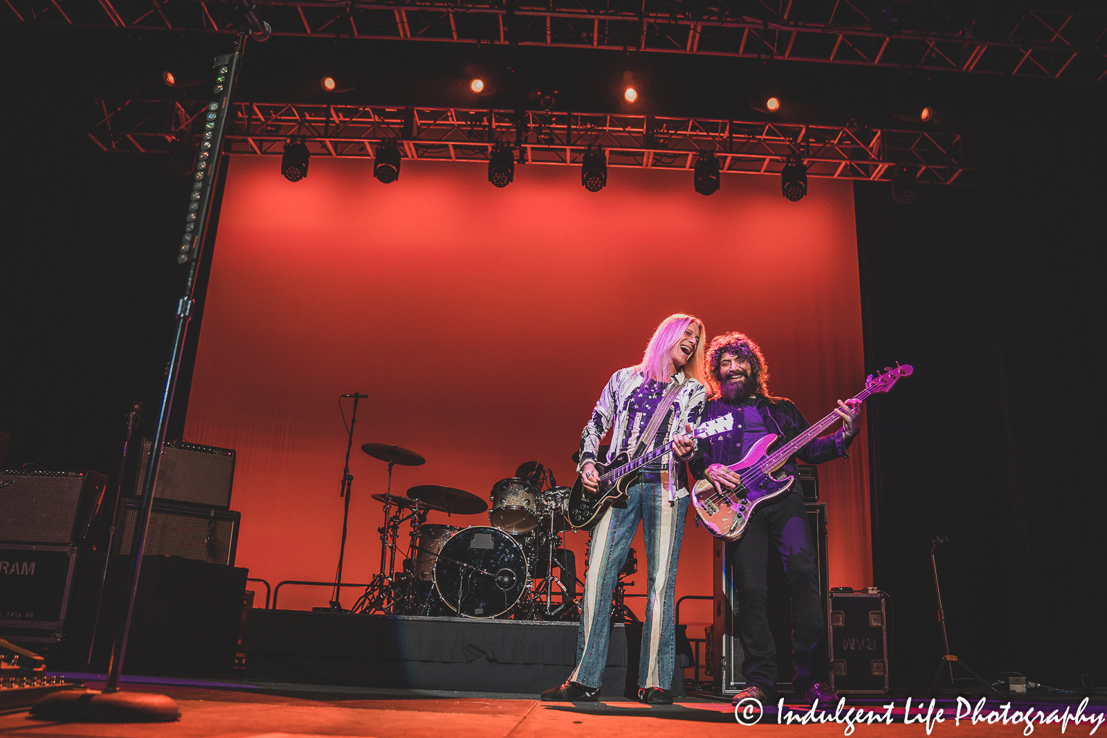 The Guess Who band members Derek Sharp and Michael Devin performing together at Star Pavilion inside of Ameristar Casino in Kansas City, MO on September 9, 2022.