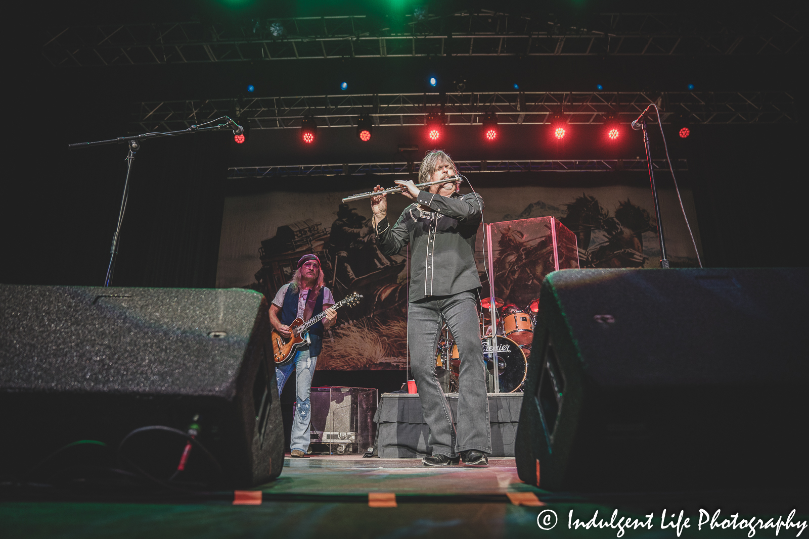 Marcus James Henderson, Chris Hicks and B.B. Borden of The Marshall Tucker Band performing together at Ameristar Casino in Kansas City, MO on October 28, 2022.