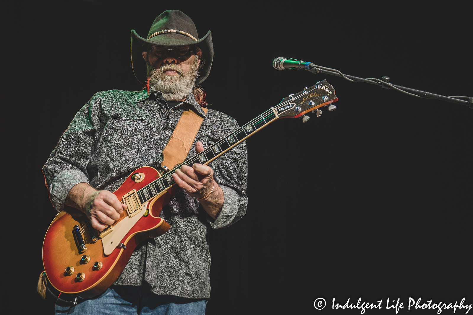 The Marshall Tucker Band guitarist Rick Willis playing live at Star Pavilion inside of Ameristar Casino in Kansas City, MO on October 28, 2022.