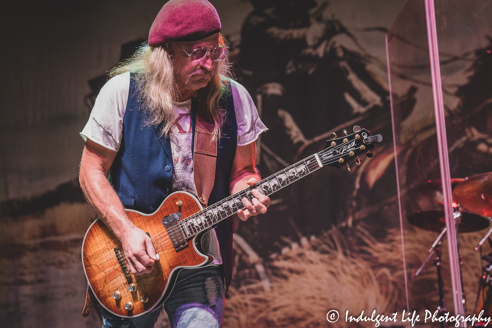 The Marshall Tucker Band guitarist Chris Hicks live in concert at Ameristar Casino's Star Pavilion in Kansas City, MO on October 28, 2022.