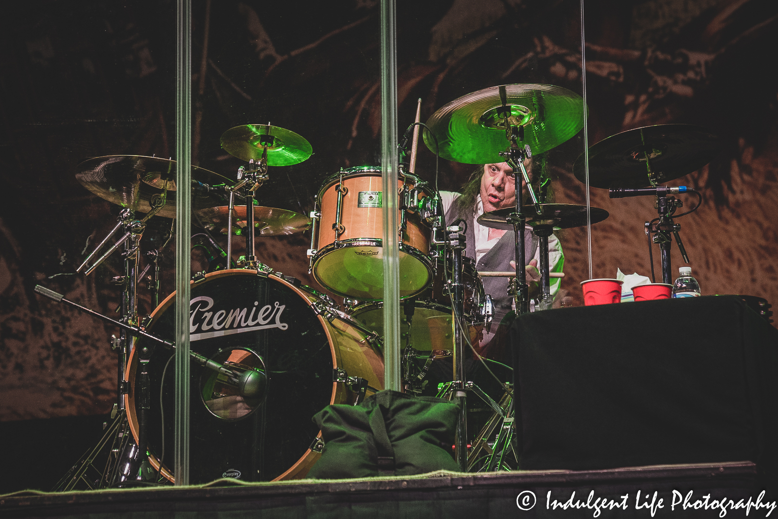 The Marshall Tucker Band drummer B.B. Borden playing live at Ameristar Casino's Star Pavilion in Kansas City, MO on October 28, 2022.