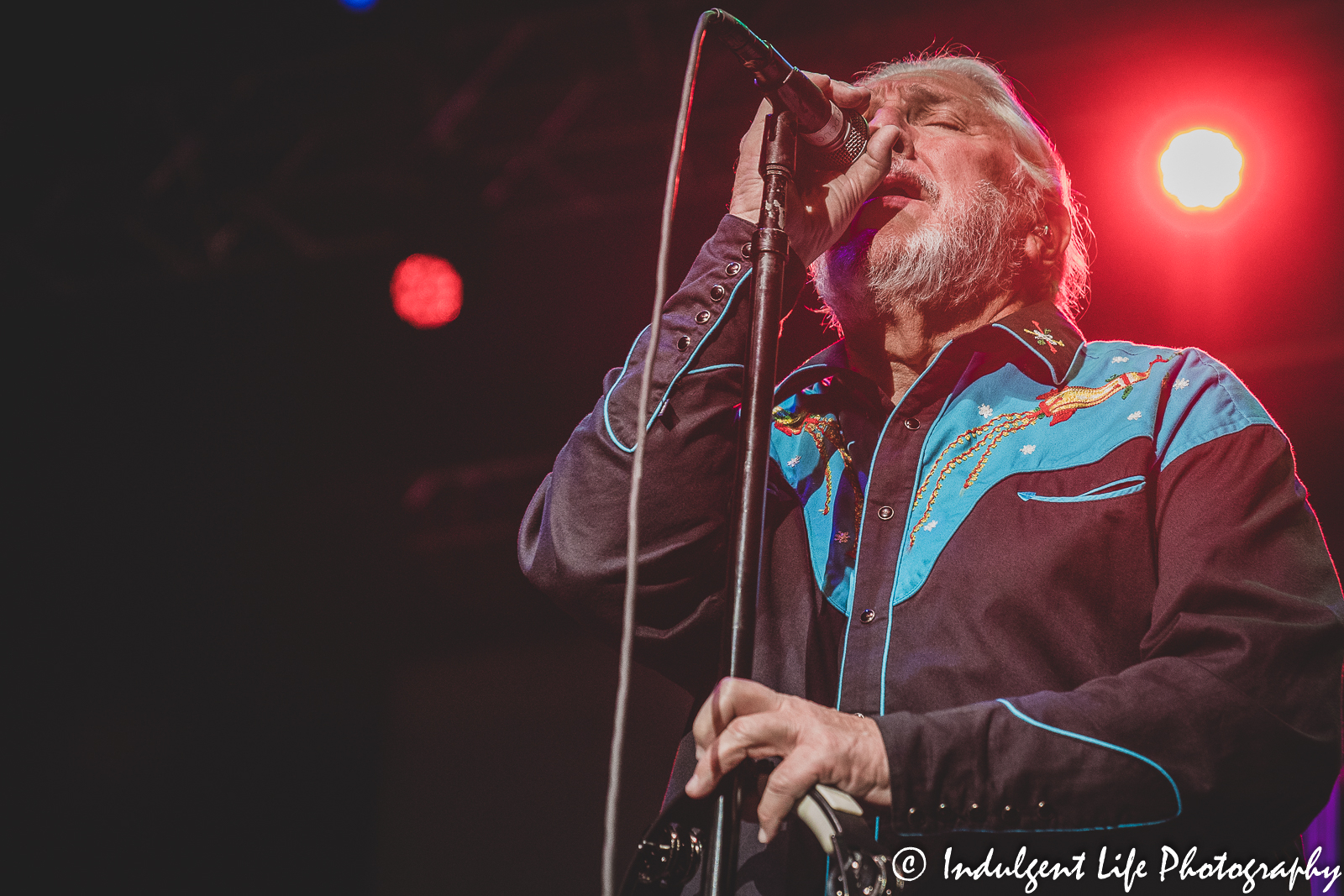 Lead singer Doug Gray of The Marshall Tucker Band live in concert at Ameristar Casino Hotel Kansas City on October 28, 2022.