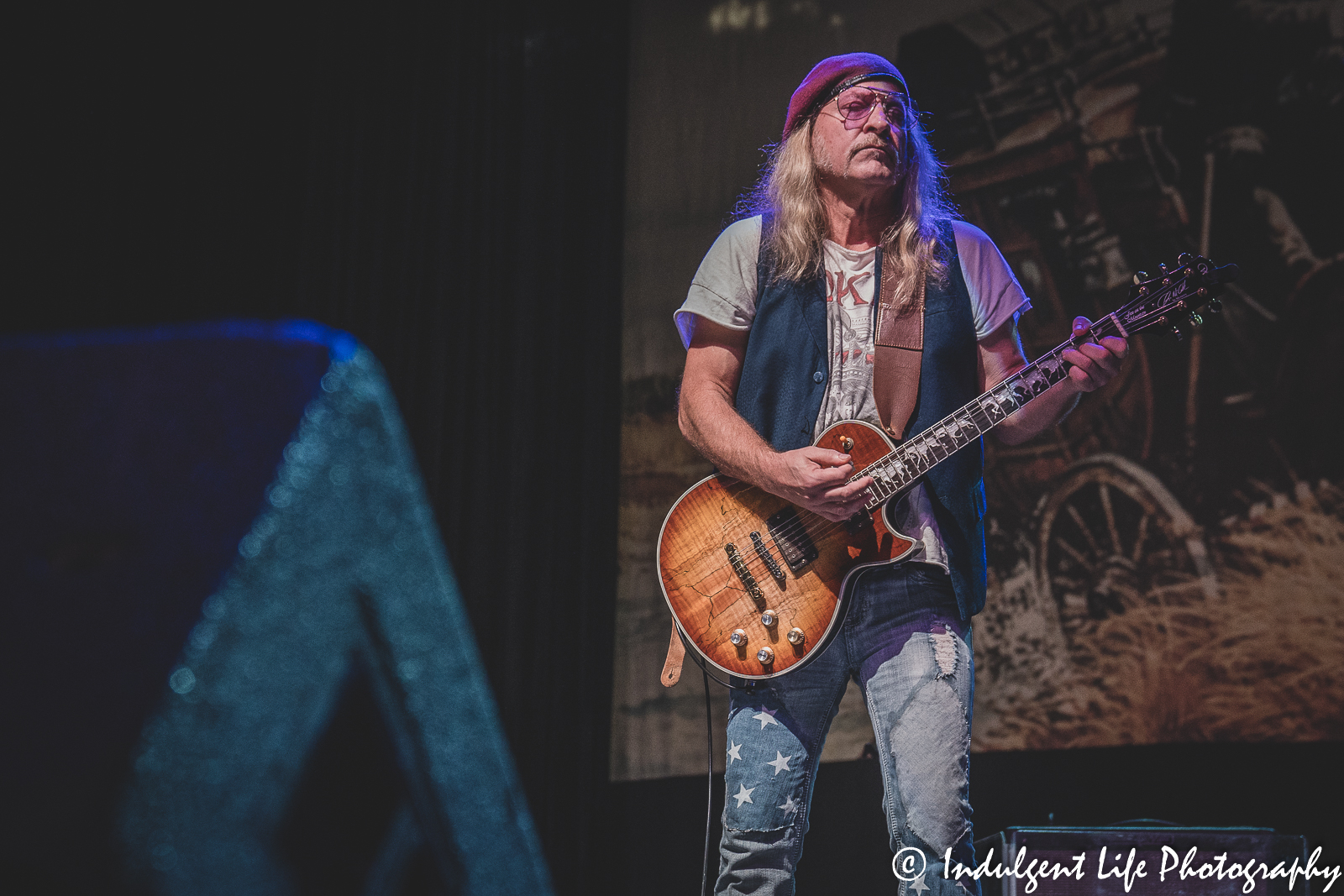 The Marshall Tucker Band guitarist Chris Hicks playing live at Star Pavilion inside of Ameristar Casino in Kansas City, MO on October 28, 2022.