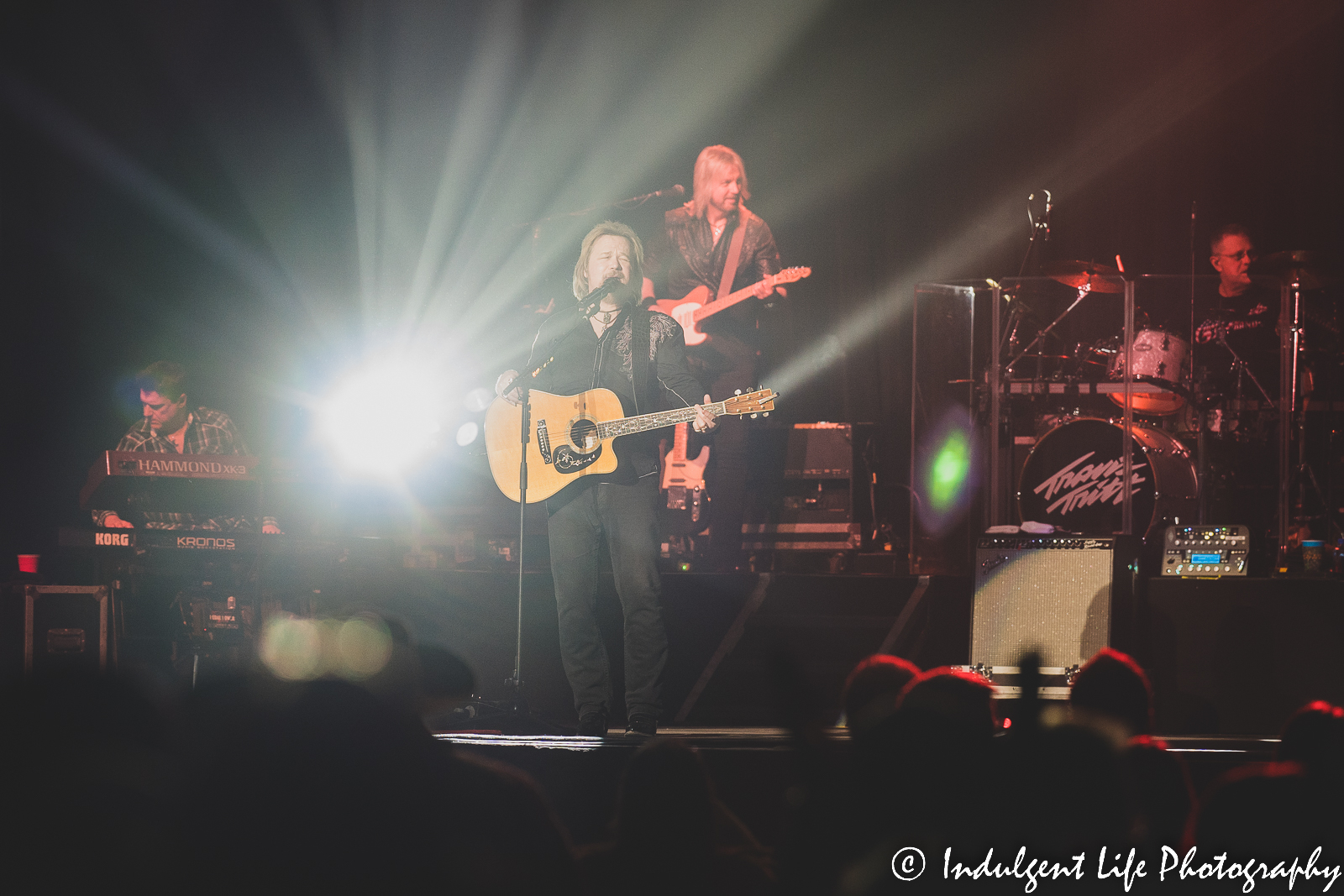 Live concert at Star Pavilion inside of Ameristar Casino in Kansas City, MO featuring Travis Tritt and his band on December 10, 2022.