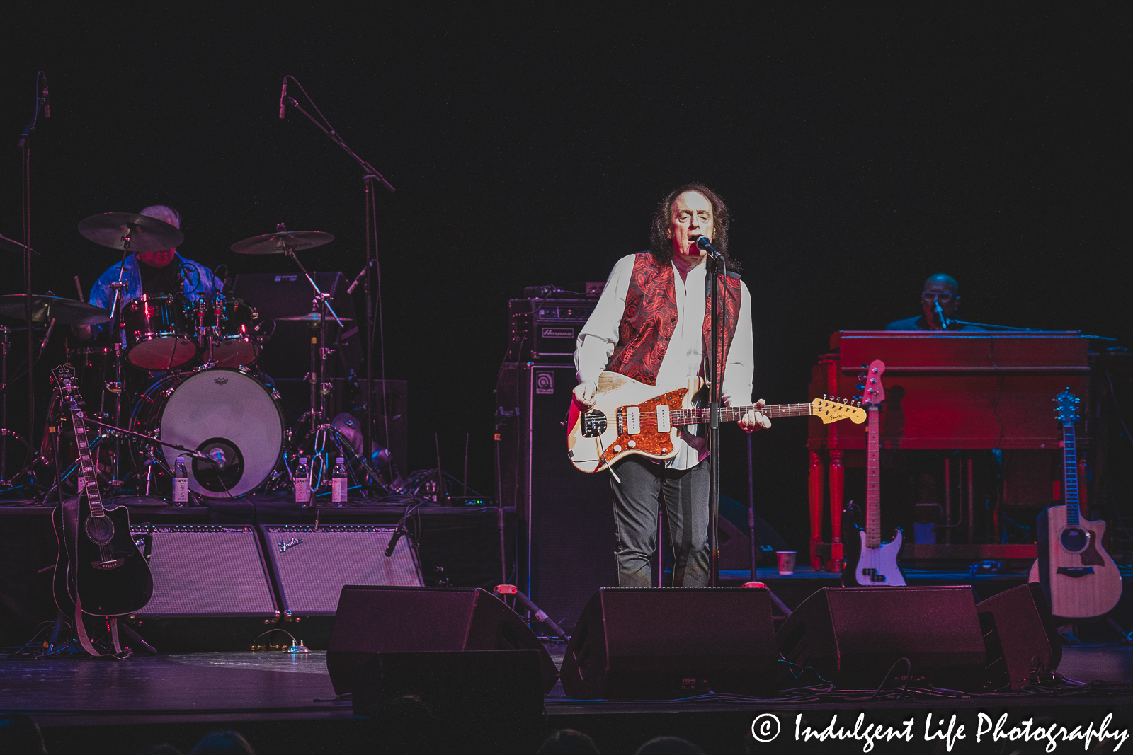 Tommy James performing "Draggin' the Line" from his "Christian of the World" album at Kauffman Center for the Performing Arts in Kansas City, MO on April 1, 2023.
