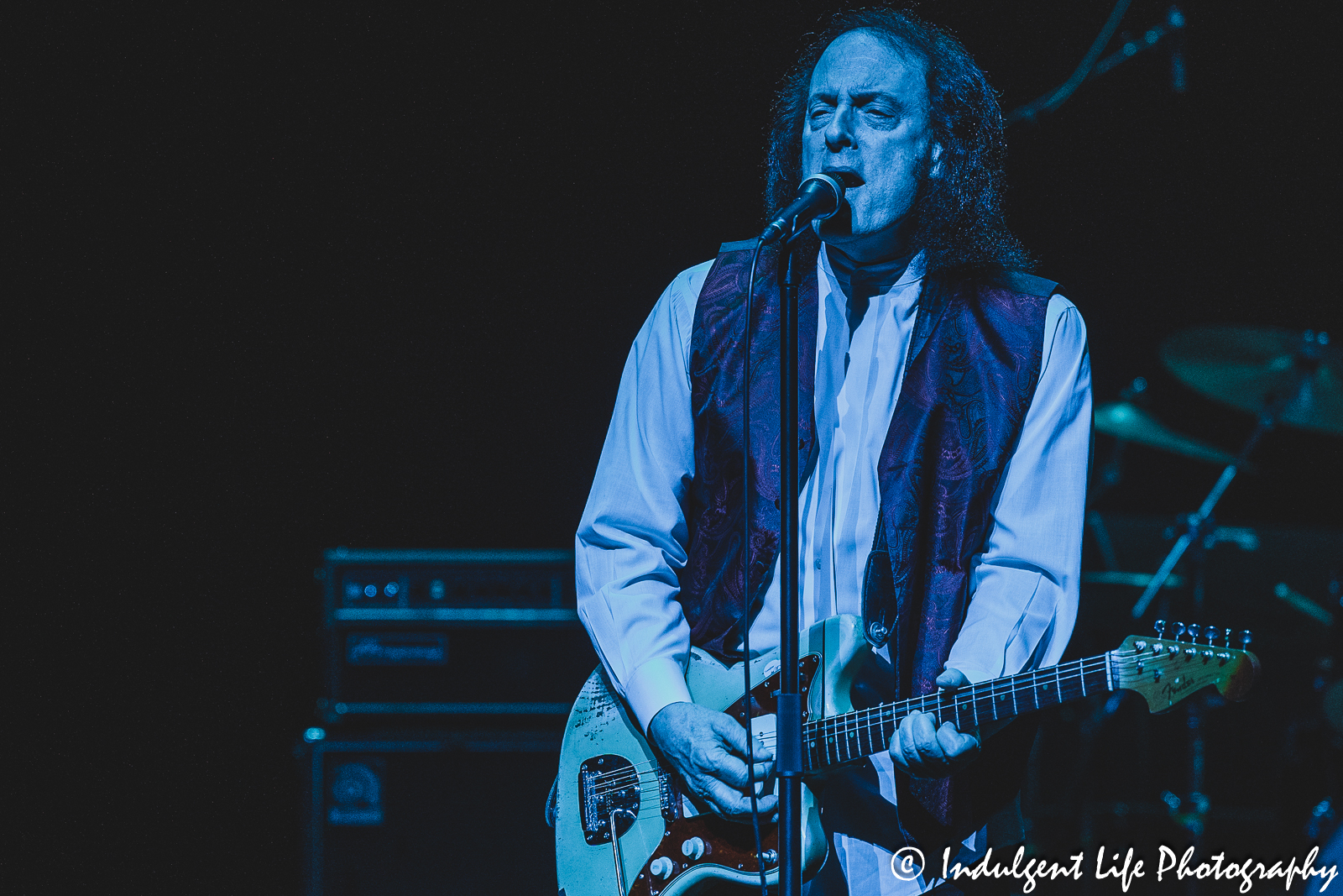 Tommy James performing "Crystal Blue Persuasion" live at Muriel Kauffman Theatre inside of Kauffman Center for the Performing Arts in Kansas City, MO on April 1, 2023.