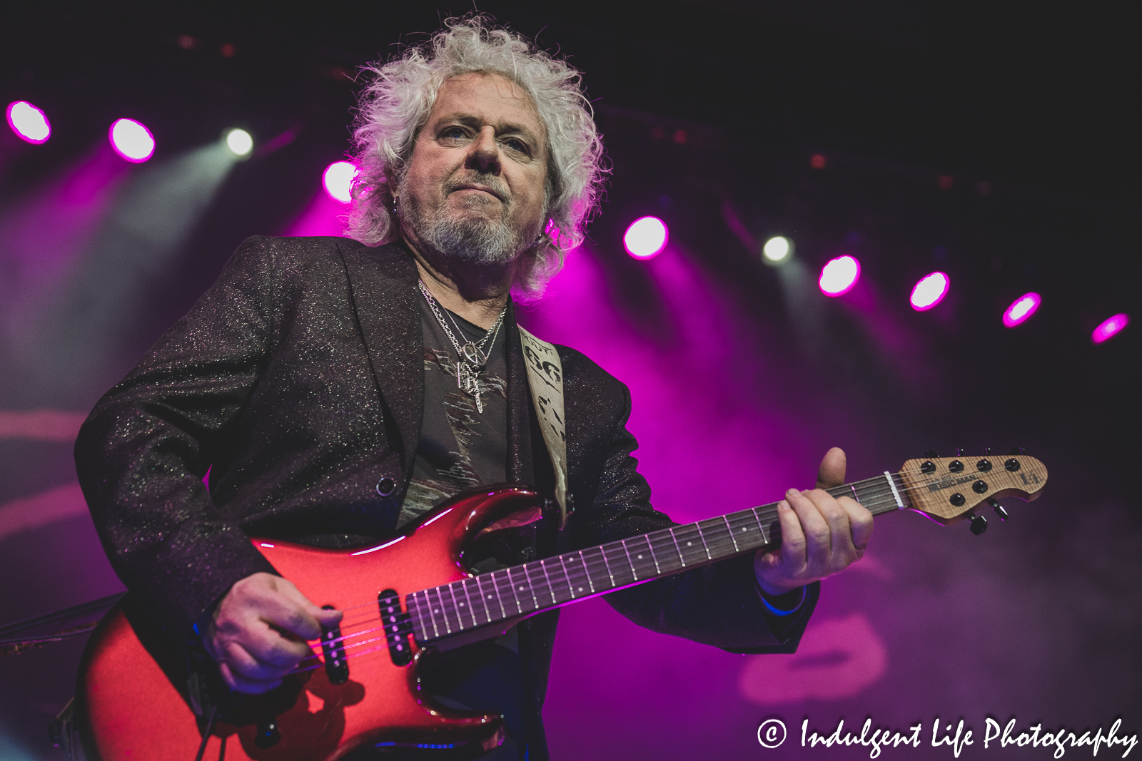 Guitarist Steve Lukather of Toto performing live at Kansas City's Uptown Theater on March 29, 2023.
