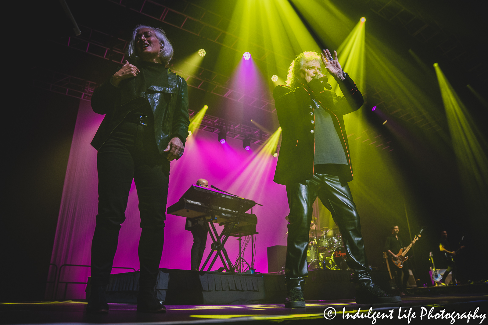 Lead singer Russell Hitchcock of soft rock duo Air Supply live in concert performing "Even the Nights Are Better" at Ameristar Casino Hotel Kansas City on May 5, 2023.