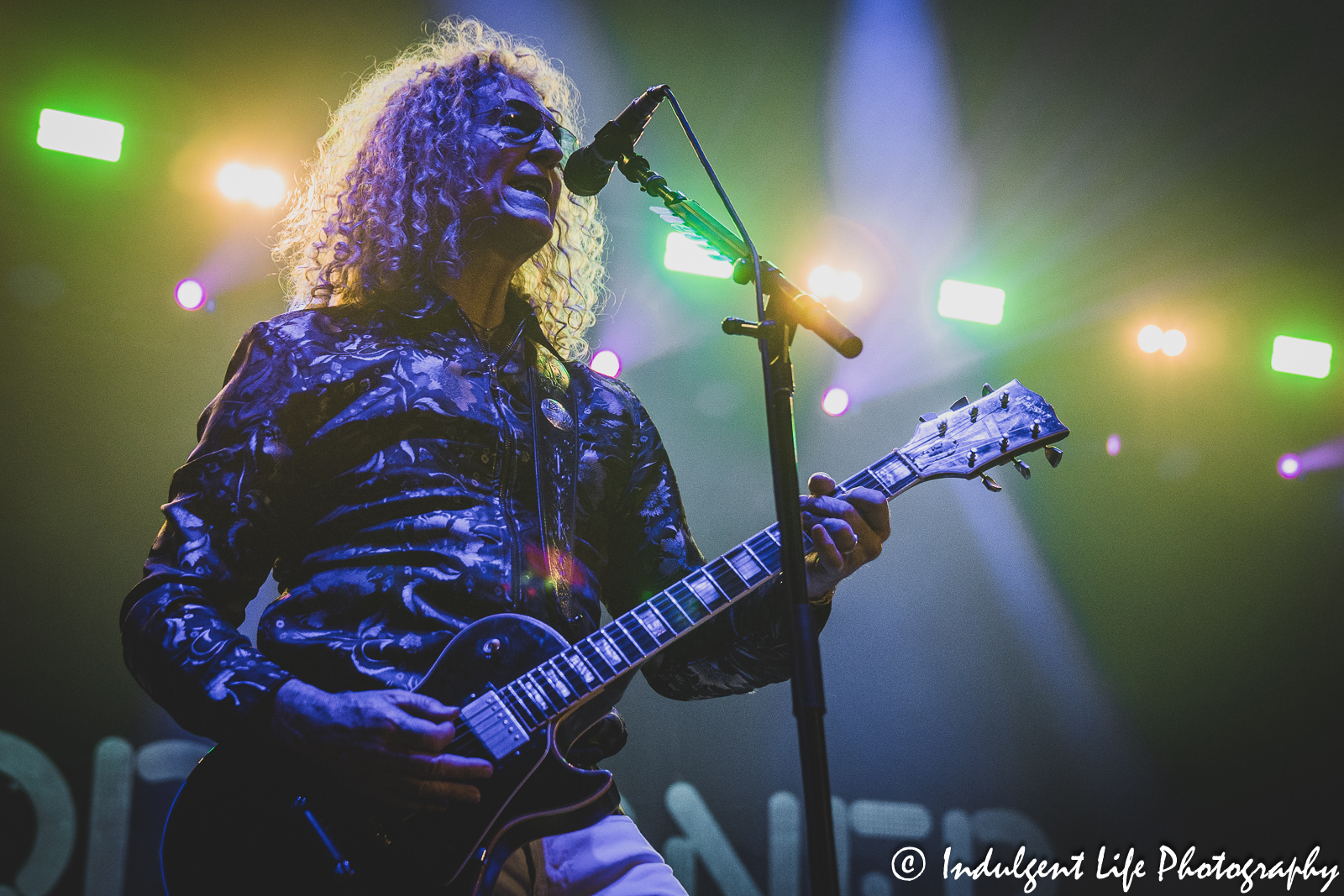 Guitar player Bruce Watson of Foreigner performing live in concert at Landon Arena inside of Stormont Vail Events Center in Topeka, KS on May 2, 2023.