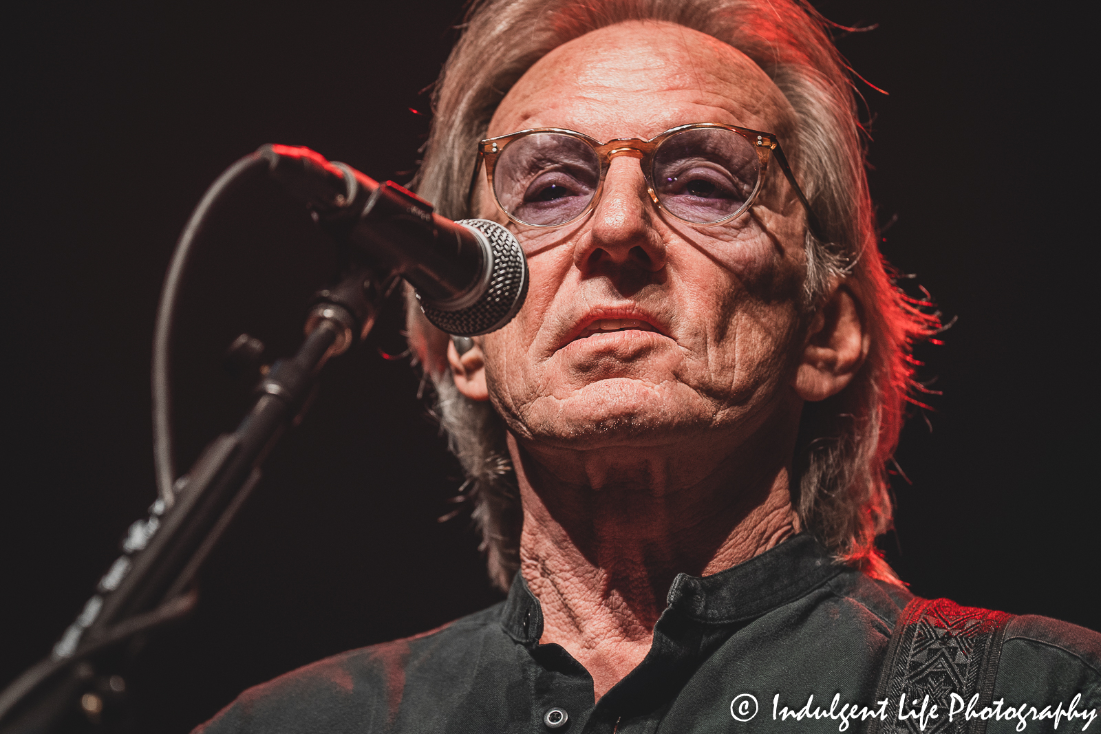 Dewey Bunnell of folk rock group America performing live at Star Pavilion inside of Ameristar Casino Hotel Kansas City on June 2, 2023.