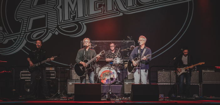 Folk rock band America performed live in concert at Ameristar Casino's Star Pavilion in Kansas City, MO on June 2, 2023.