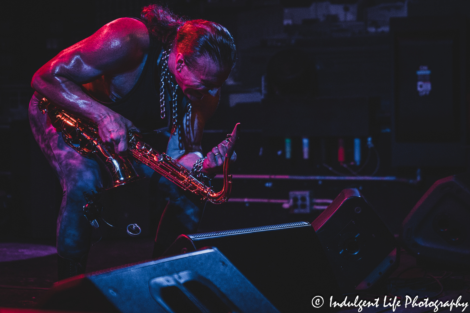 Saxophone player Tim Cappello performing "I Still Believe" live at Kansas City club the recordBar on June 15, 2023.