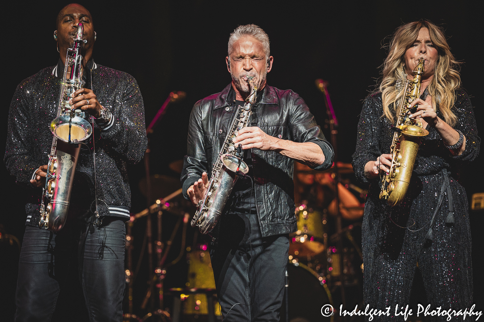 "Summer Horns" tour featuring Dave Koz & Friends—Eric Darius and Candy Dulfer—at Kauffman Center's Muriel Kauffman Theatre in downtown Kansas City, MO on July 15, 2023.