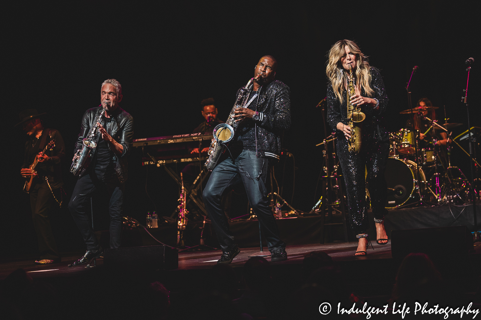 Dave Koz & Friends—Eric Darius and Candy Dulfer—performing live at Kauffman Center for the Performing Arts in downtown Kansas City, MO on July 15, 2023.