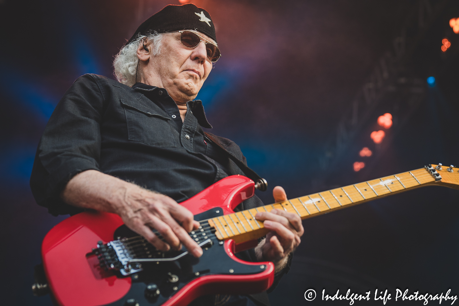 Guitarist Paul Dean of Loverboy live in concert at Kansas City's Starlight Theatre on July 18, 2023.