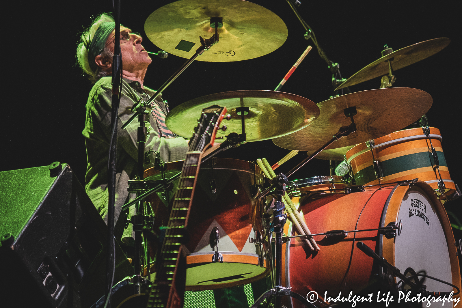 Nitty Gritty Dirt Band drummer Jimmie Fadden performing live at Ameristar Casino's Star Pavilion in Kansas City, MO on July 8, 2023.