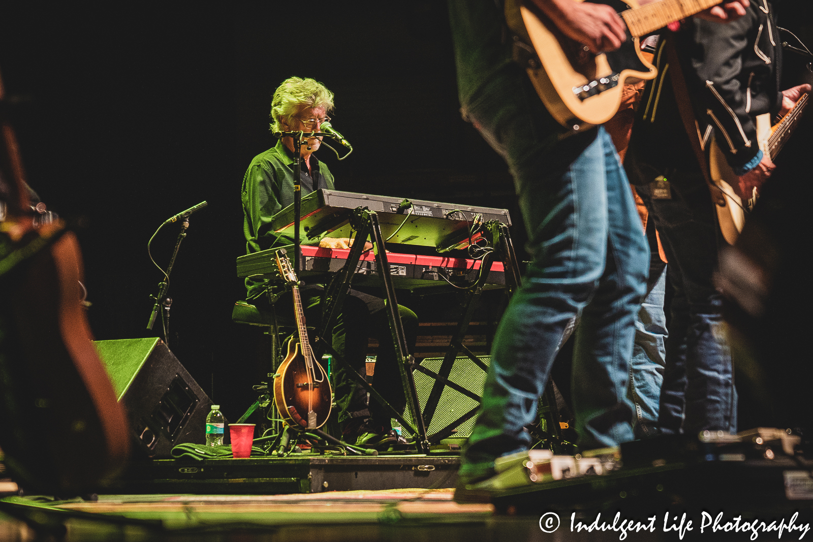 Keyboard player Bob Carpenter of Nitty Gritty Dirt Band live in concert at Star Pavilion inside of Ameristar Casino in Kansas City, MO on July 8, 2023.