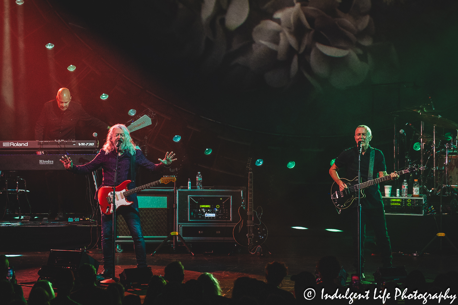 Tears for Fears duo of Roland Orzabal and Curt Smith live in concert at Starlight Theatre in Kansas City, MO on July 14, 2023.