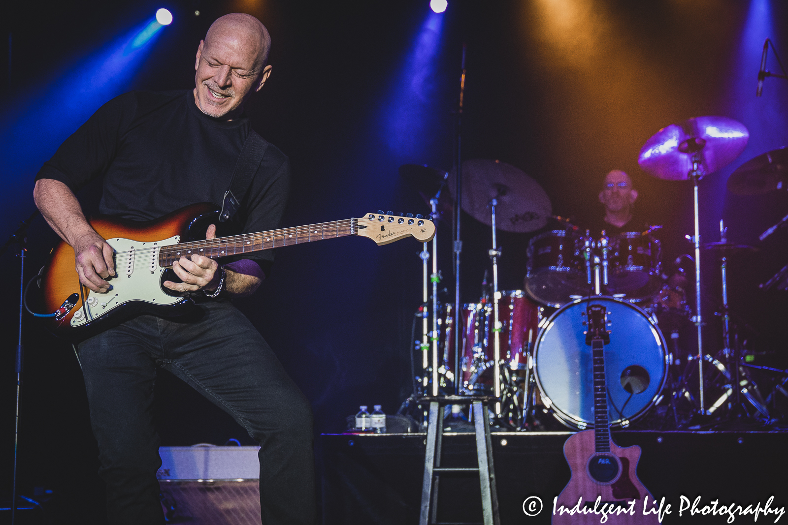 Righteous Brothers guitarist Russ Letizia and drummer Jess Gopen live at Prairie Band Casino in Mayetta, KS on June 29, 2023.