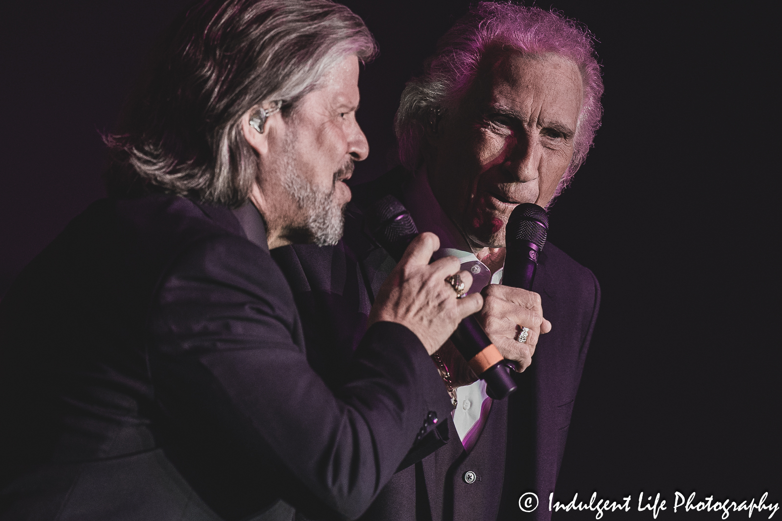 The Righteous Brothers duo of Bill Medley and Bucky Heard performing live at Prairie Band Casino in Mayetta, KS on June 29, 2023.