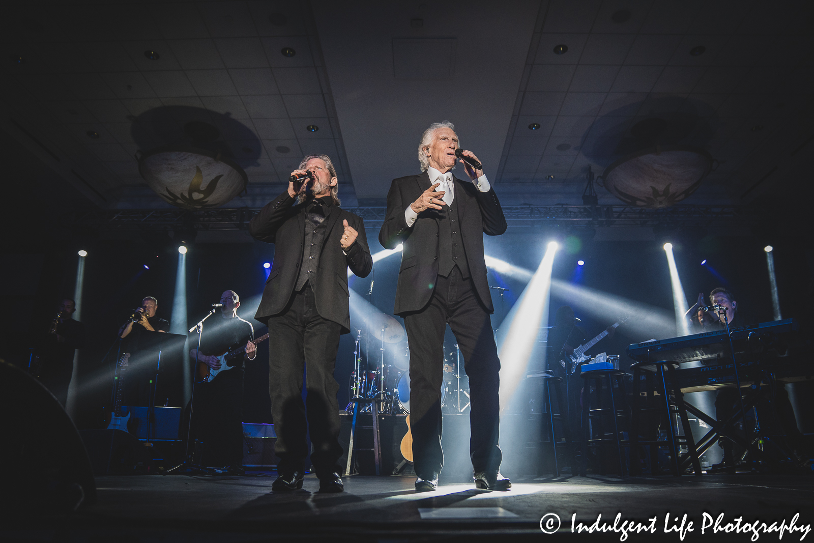 The Righteous Brothers duo of Bill Medley and Bucky Heard live in concert at Prairie Band Casino in Mayetta, KS on June 29, 2023.