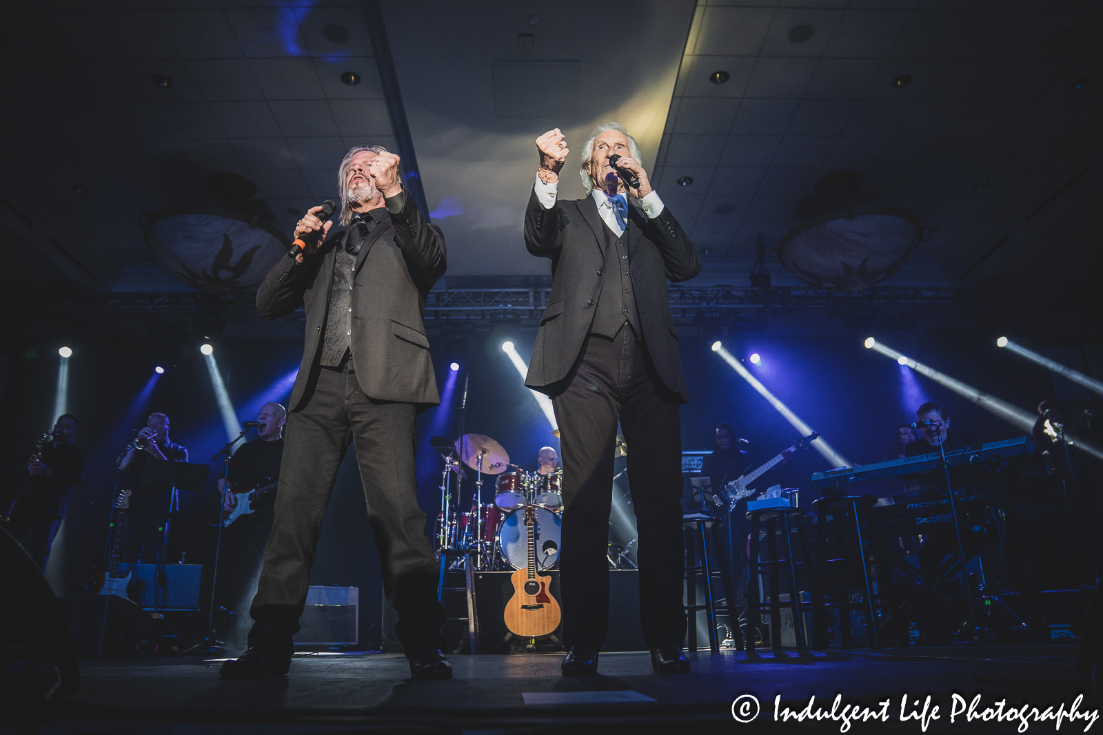 The Righteous Brothers duo of Bill Medley and Bucky Heard performing live at Prairie Band Casino in Mayetta, KS on June 29, 2023.