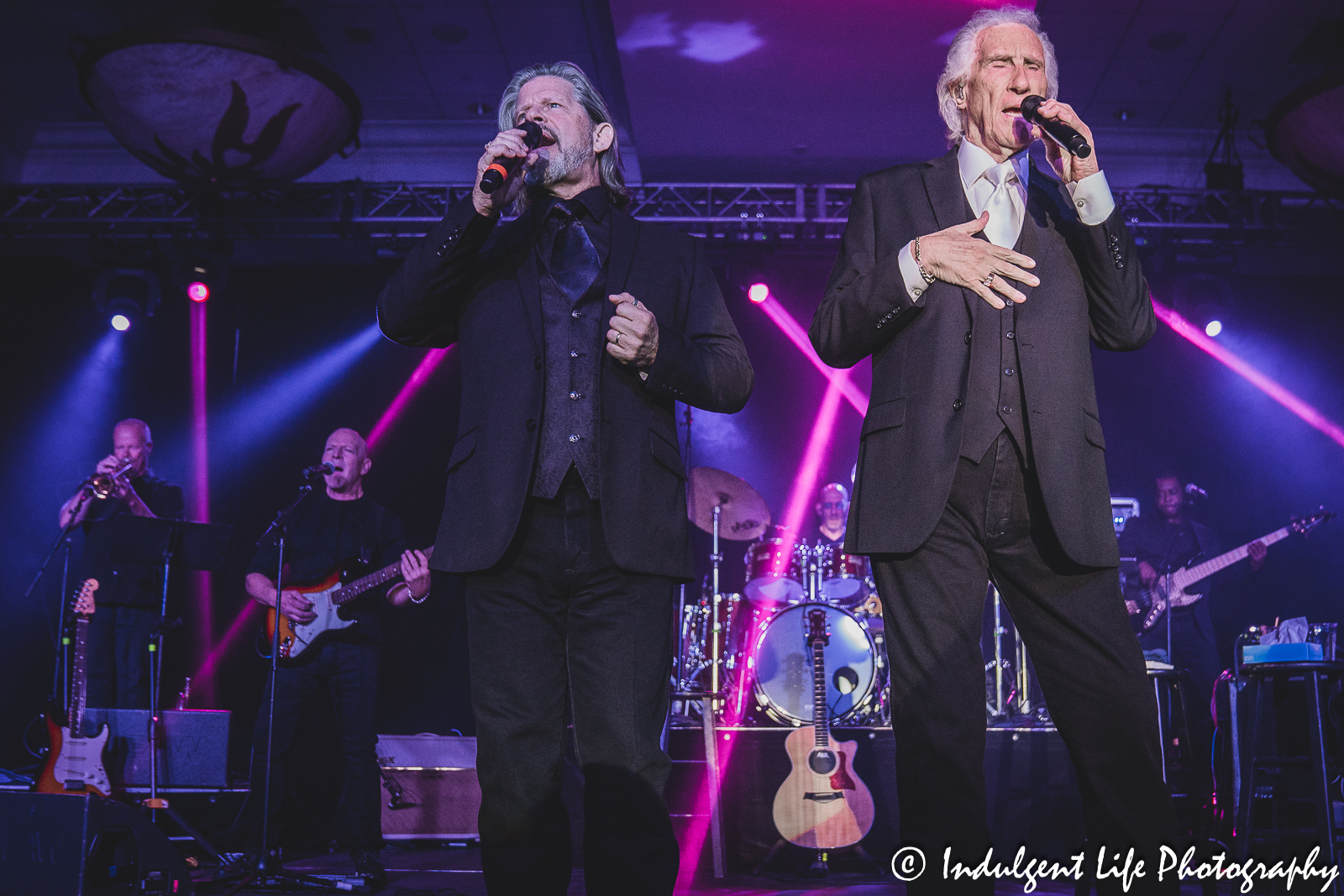 Bill Medley and Bucky Heard performing together as The Righteous Brothers at Prairie Band Casino in Mayetta, KS on June 29, 2023.