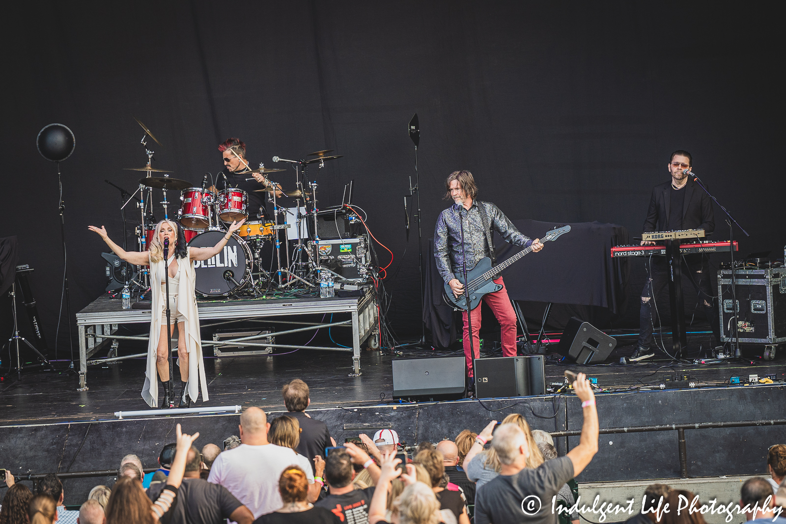 Berlin performing "Masquerade" live in concert at Starlight Theatre in Kansas City, MO on August 8, 2023.