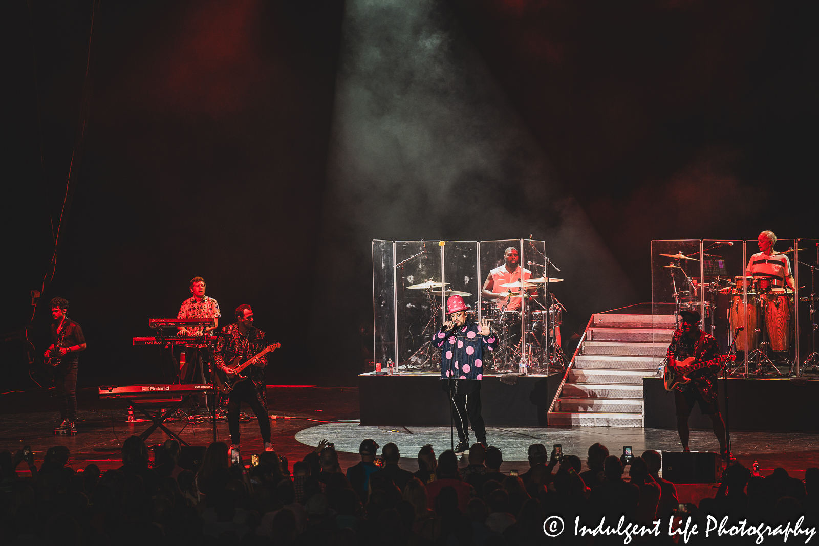 Lead singer Boy George and his band Culture Club performing live at Starlight Theatre in Kansas City, MO on August 8, 2023.