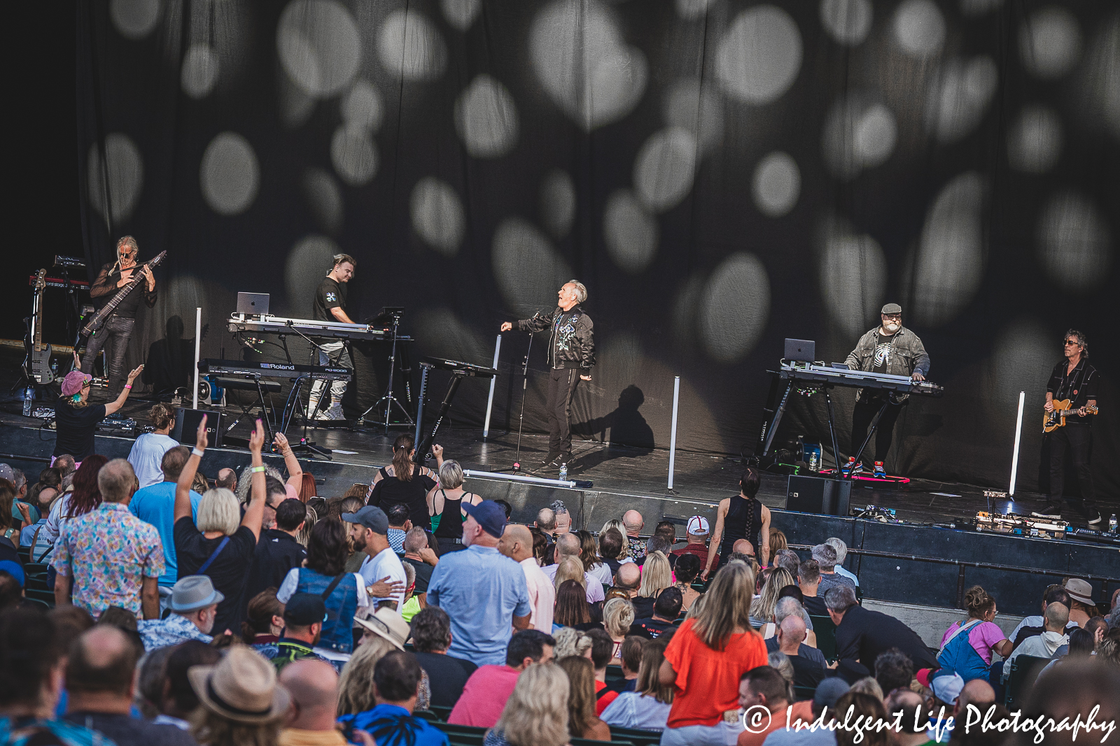 Live concert performance featuring Howard Jones at Starlight Theatre in Kansas City, MO on August 8, 2023.